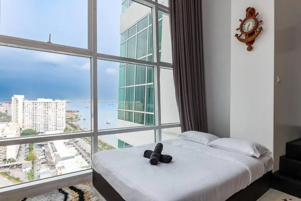 2Bedrooms Maritime Luxury Seaview Suite 2-10Pax Jelutong Apartment